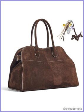Faux Suede Hobo Bag Extra Large Tote Handbag for Women Office Travel
